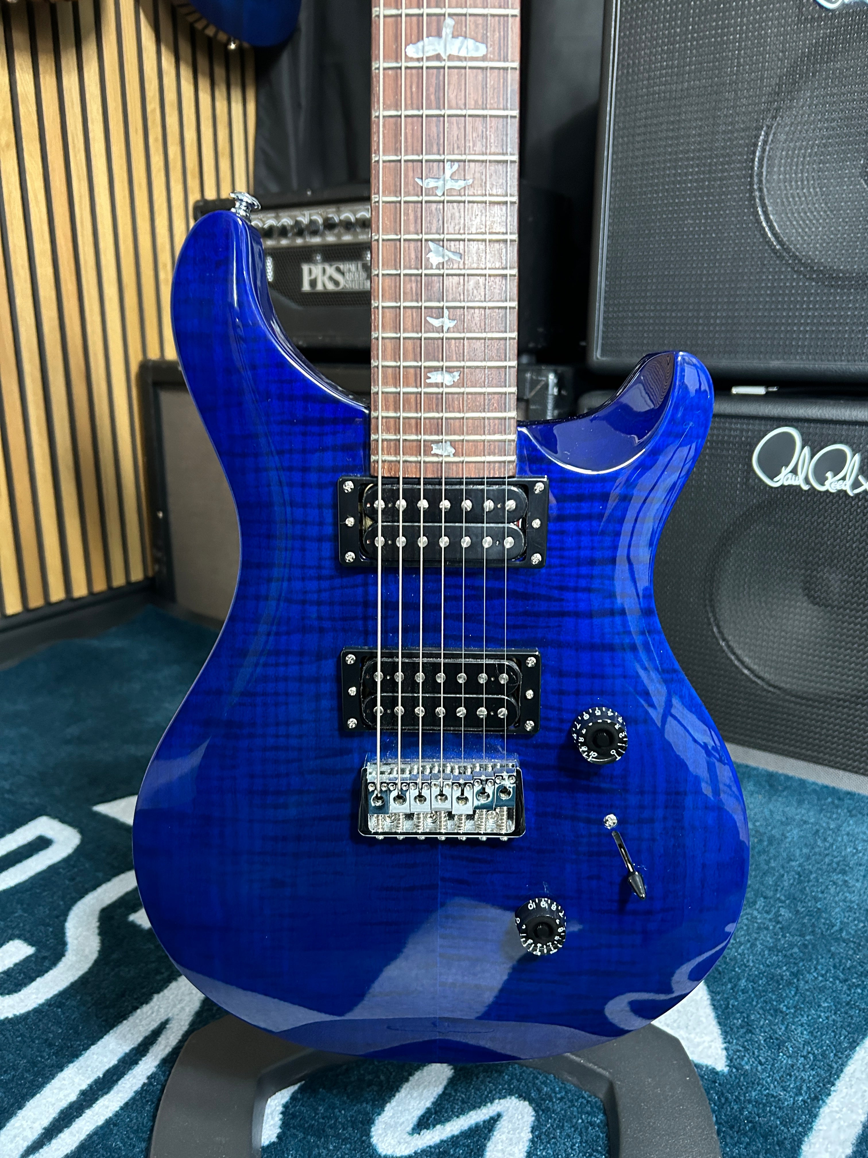 SE Custom 24 Royal Blue 7 String