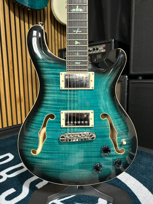 SE Hollowbody II Piezo - Peacock Blue Burst